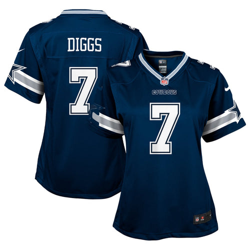 Girls Youth Dallas Cowboys Trevon Diggs Navy Game Jersey