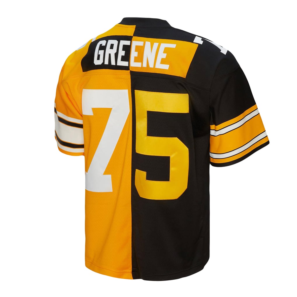 Men's Pittsburgh Steelers Joe Greene Black/Gold 1976 Split Legacy Replica Jersey