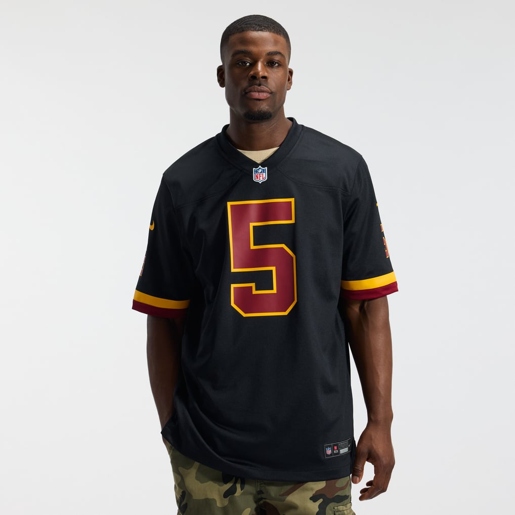 Hail Raiser Men's Washington Commanders Jayden Daniels Black Alternate Game Jersey