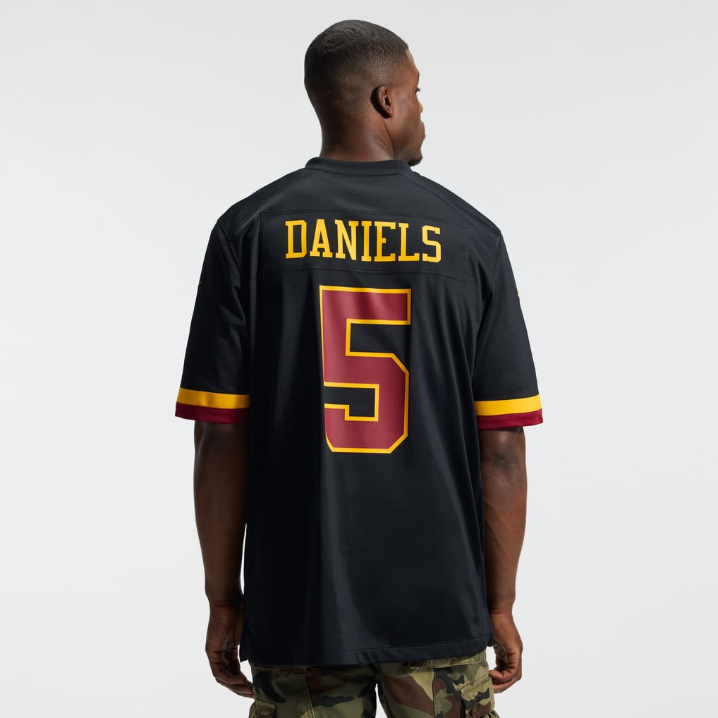 Hail Raiser Men's Washington Commanders Jayden Daniels Black Alternate Game Jersey