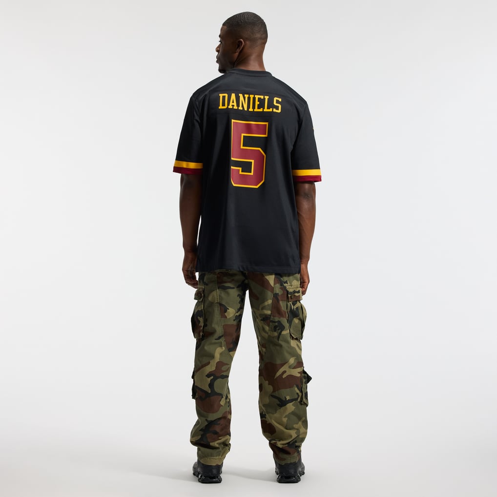 Hail Raiser Men's Washington Commanders Jayden Daniels Black Alternate Game Jersey