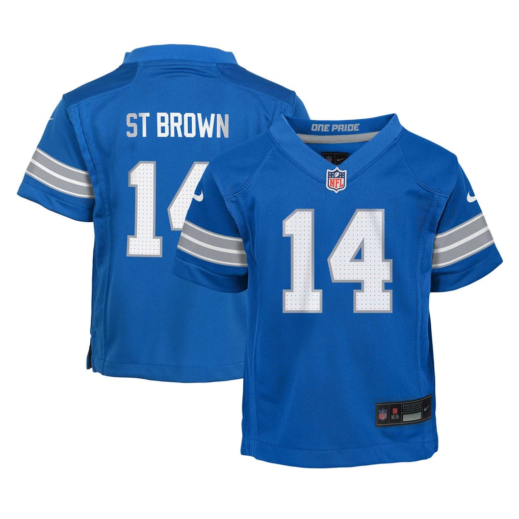 Infant Detroit Lions Amon-Ra St. Brown Blue Team Player Game Jersey