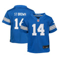 Infant Detroit Lions Amon-Ra St. Brown Blue Team Player Game Jersey