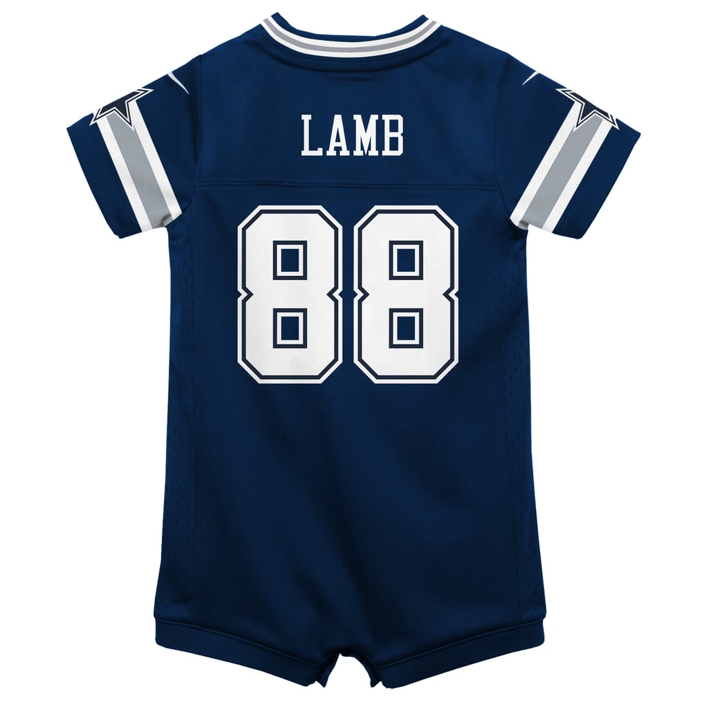 Infant Dallas Cowboys CeeDee Lamb Navy Game Jersey Romper