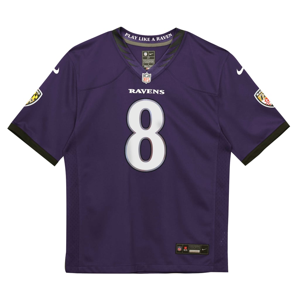 Infant Baltimore Ravens Lamar Jackson Purple Team Game Jersey