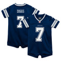 Infant Dallas Cowboys Trevon Diggs Navy Game Romper Jersey
