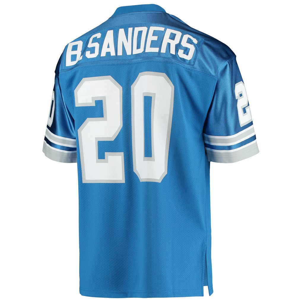 Men's Detroit Lions 1991 Barry Sanders Blue Authentic Throwback Retired Player Jersey