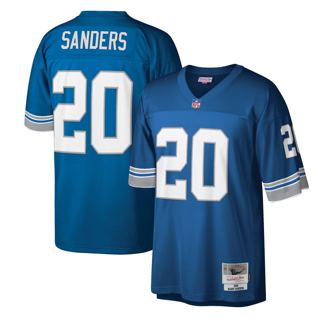 Men's Detroit Lions Barry Sanders Blue Legacy Replica Jersey