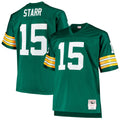 Men's Green Bay Packers Bart Starr Green Big & Tall 1968 Retired Player Replica Jersey