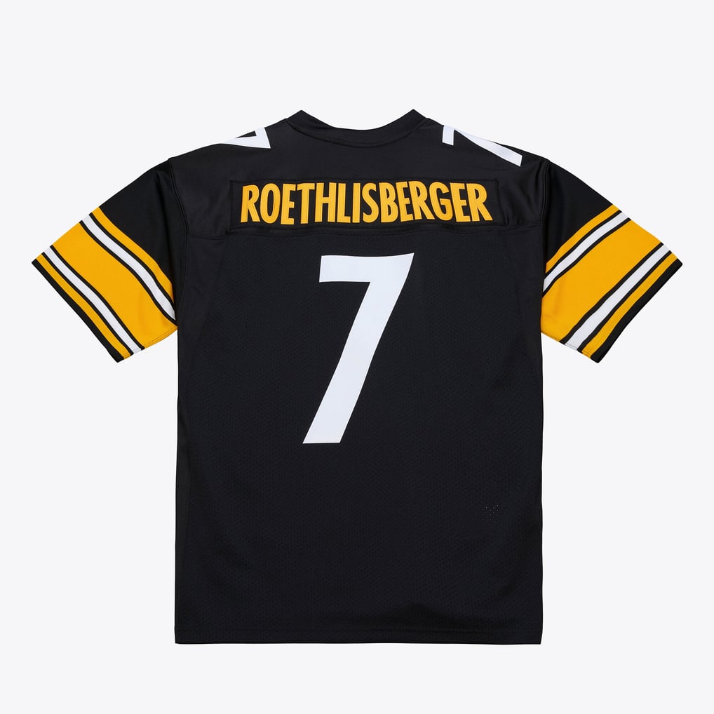 Men's Pittsburgh Steelers Ben Roethlisberger Black 2004 Authentic Throwback Jersey