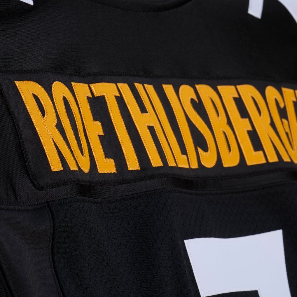 Men's Pittsburgh Steelers Ben Roethlisberger Black 2004 Authentic Throwback Jersey