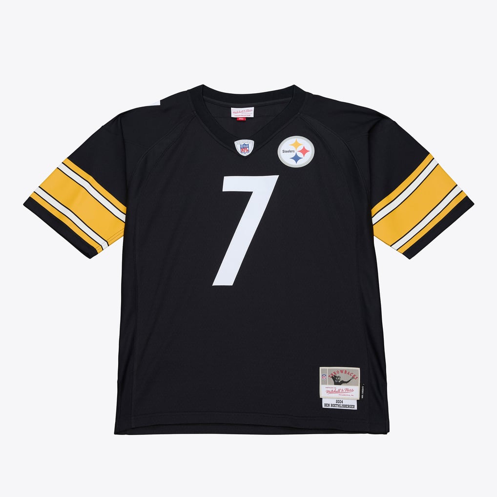 Men's Pittsburgh Steelers Ben Roethlisberger Black 2004 Big & Tall Legacy Retired Player Jersey