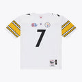 Men's Pittsburgh Steelers Ben Roethlisberger White 2005 Authentic Throwback Jersey