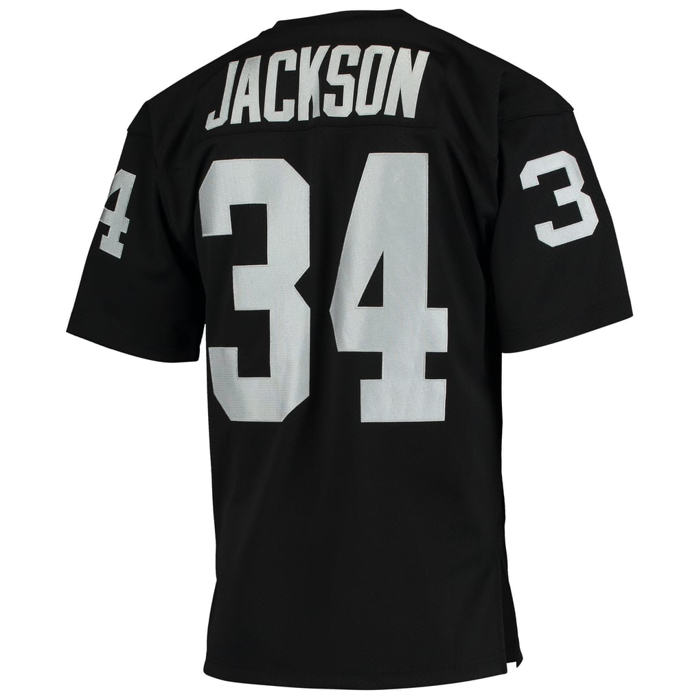 Men's Las Vegas Raiders 1990 Bo Jackson Black Authentic Throwback Retired Player Jersey