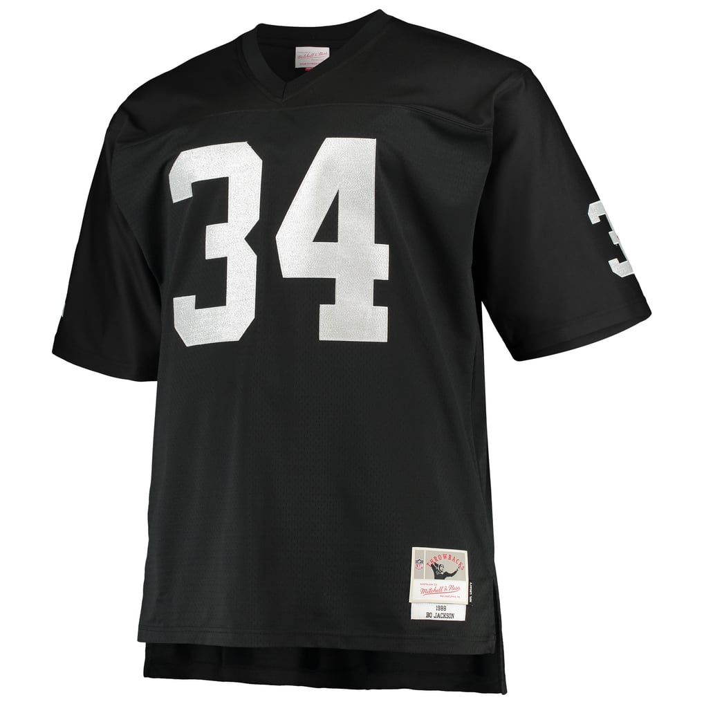 Men's Las Vegas Raiders Bo Jackson Black Big & Tall 1988 Retired Player Replica Jersey