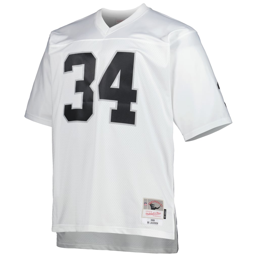 Men's Las Vegas Raiders Bo Jackson White Big & Tall 1988 Retired Player Replica Jersey