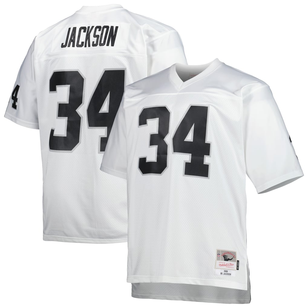 Men's Las Vegas Raiders Bo Jackson White Big & Tall 1988 Retired Player Replica Jersey