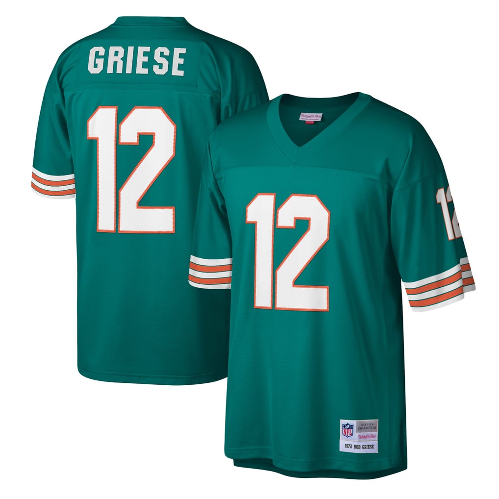 Men's Miami Dolphins Bob Griese Aqua Legacy Replica Jersey