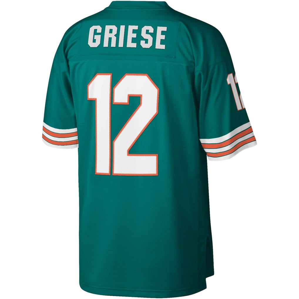 Men's Miami Dolphins Bob Griese Aqua Legacy Replica Jersey