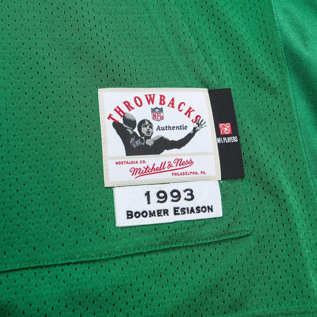 Men's New York Jets Boomer Esiason Kelly Green 1993 Authentic Throwback Retired Player Pocket Jersey