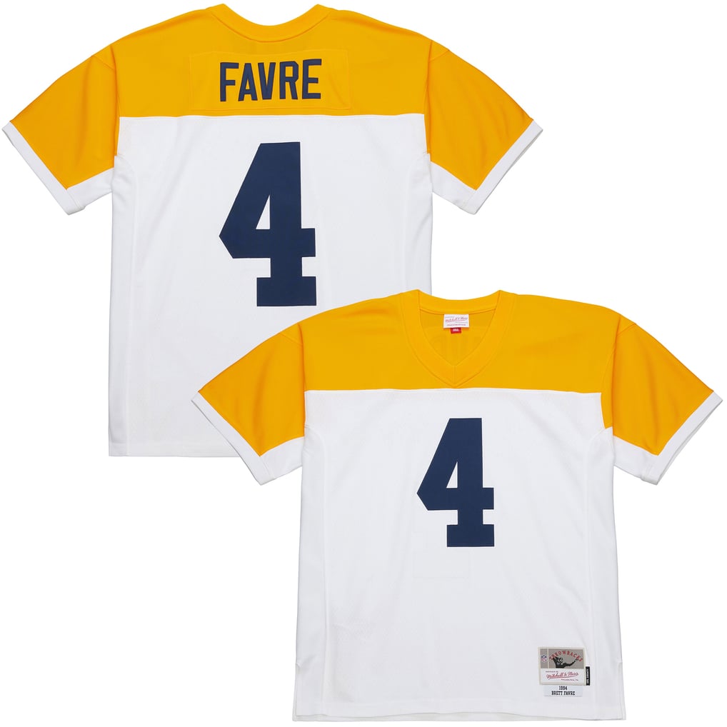 Men's Green Bay Packers Brett Favre White 1994 Legacy Replica Jersey