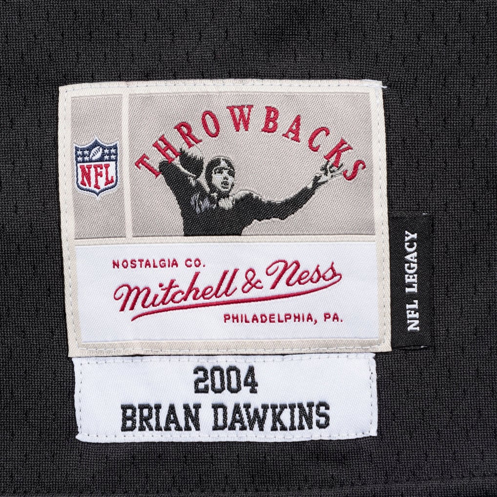 Men's Philadelphia Eagles Brian Dawkins Black Legacy Replica Jersey