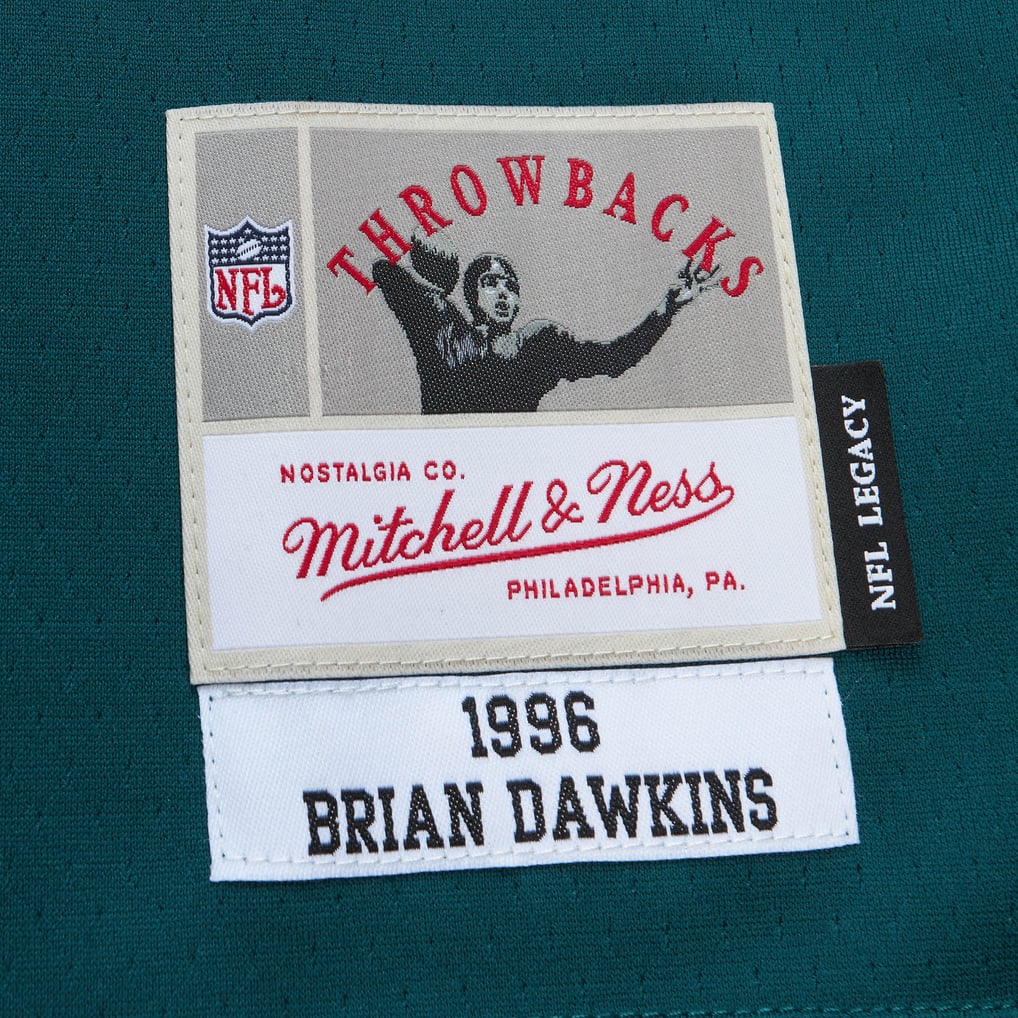 Men's Philadelphia Eagles Brian Dawkins Green Legacy Replica Jersey
