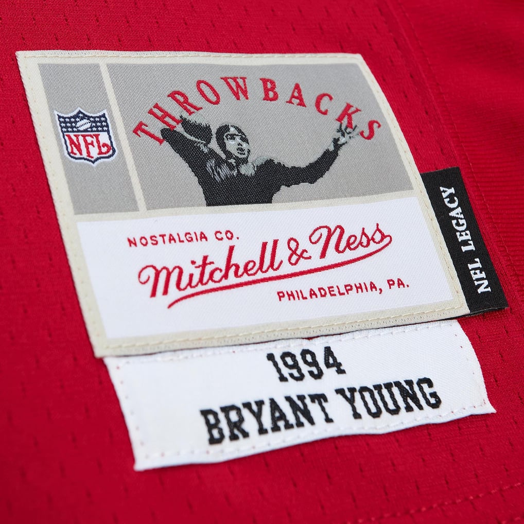 Men's San Francisco 49ers Bryant Young Scarlet Legacy Replica Jersey