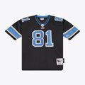 Men's Detroit Lions Calvin Johnson Black 2007 Authentic Throwback Jersey