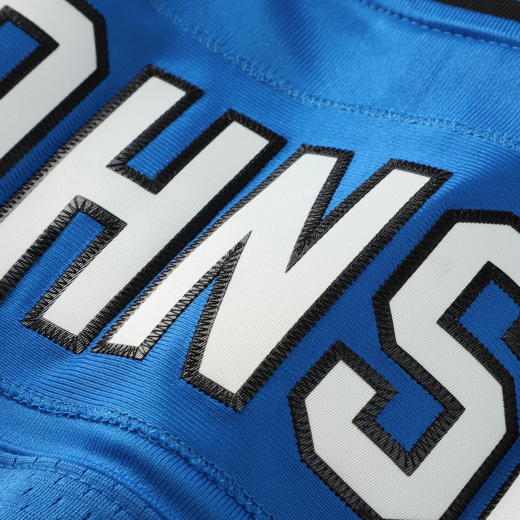 Men's Detroit Lions Calvin Johnson Blue Big & Tall 2007 Legacy Retired Player Jersey