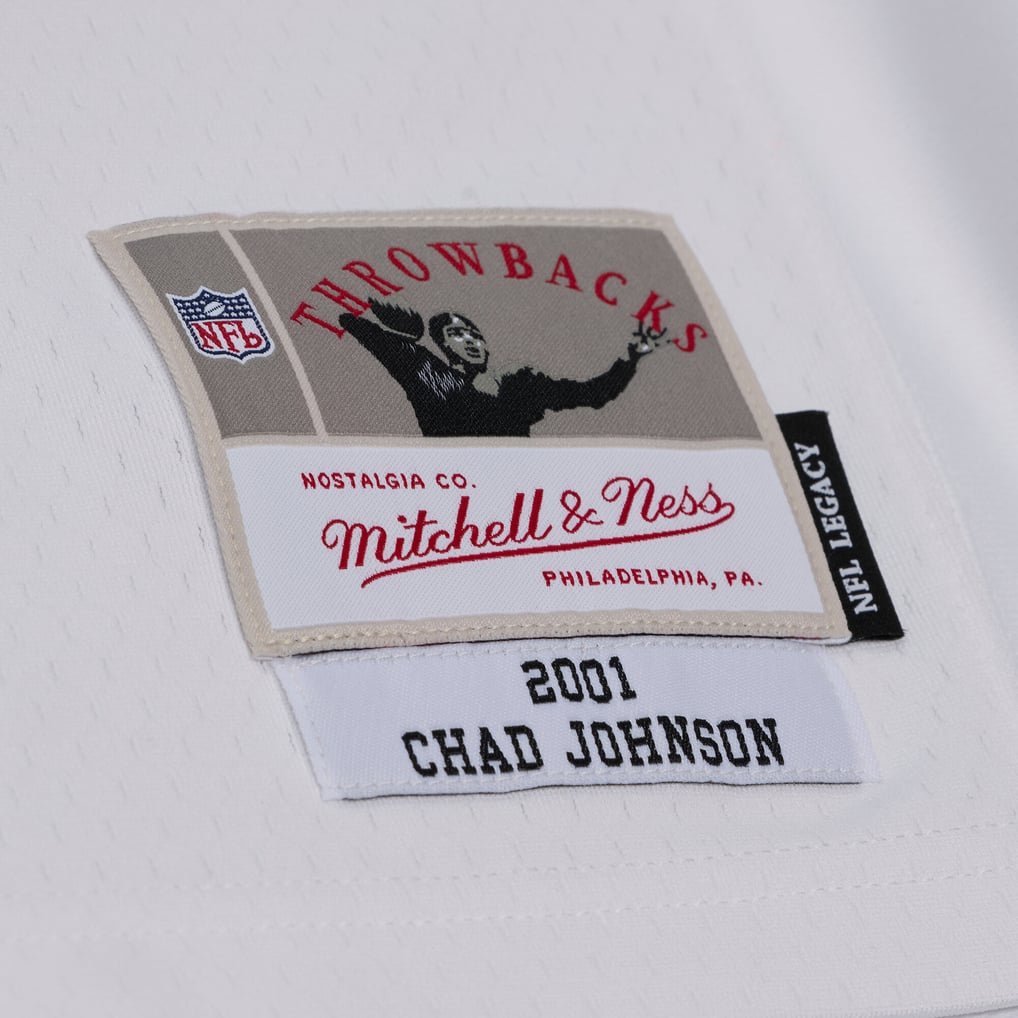 Men's Cincinnati Bengals Chad Johnson White 2001 Legacy Replica Player Jersey