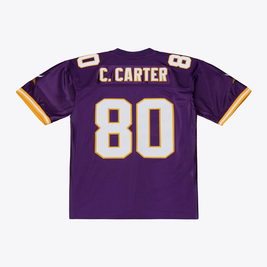 Men's Minnesota Vikings Cris Carter Purple 2001 Authentic Throwback Jersey