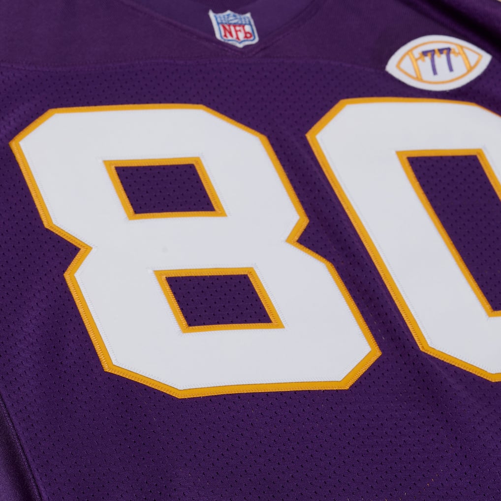 Men's Minnesota Vikings Cris Carter Purple 2001 Authentic Throwback Jersey