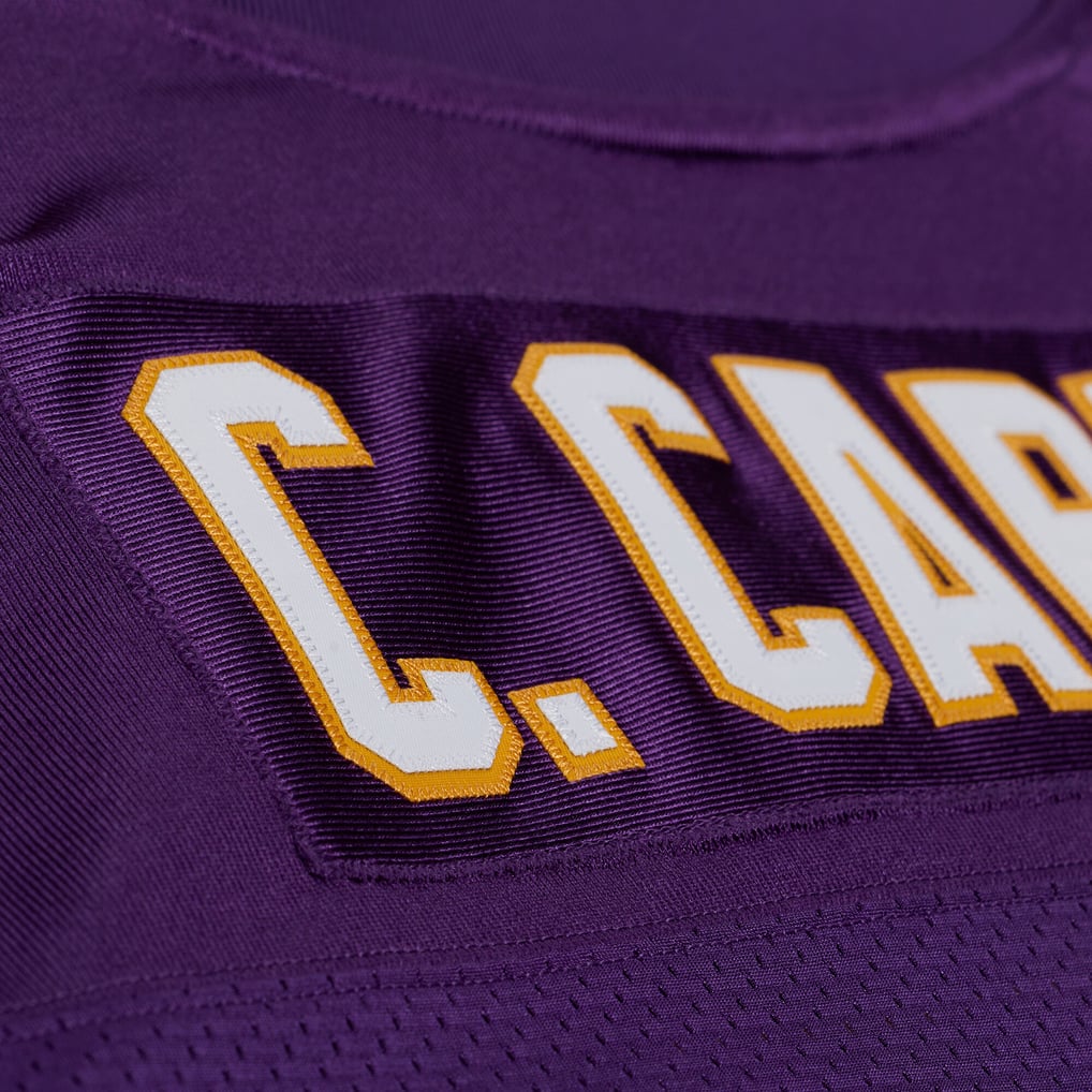 Men's Minnesota Vikings Cris Carter Purple 2001 Authentic Throwback Jersey