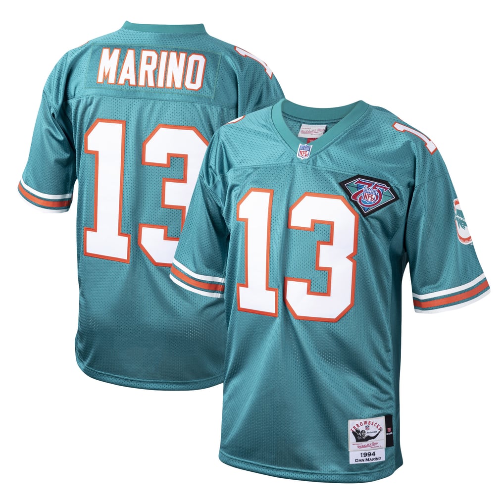Men's Miami Dolphins 1994 Dan Marino Aqua Authentic Throwback Retired Player Jersey