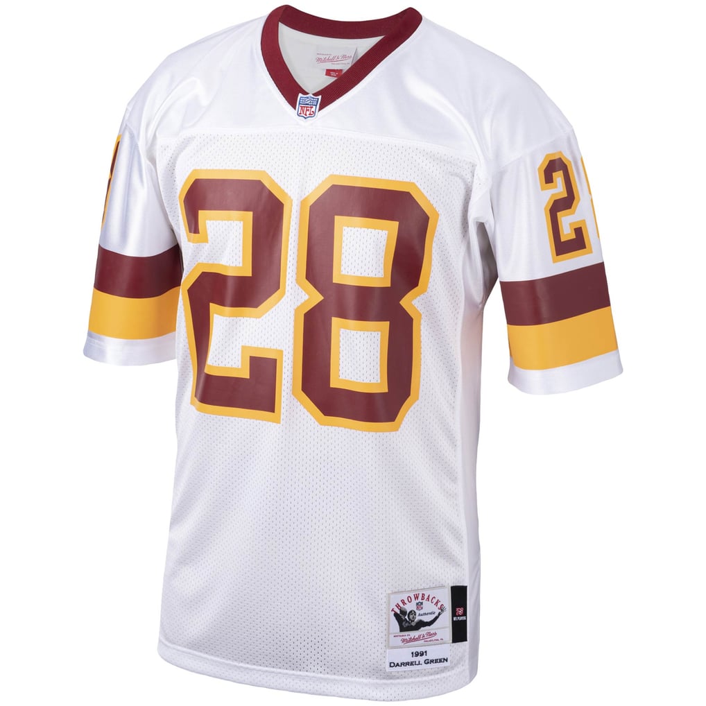 Men's Washington Football Team 1991 Darrell Green White Authentic Throwback Retired Player Jersey