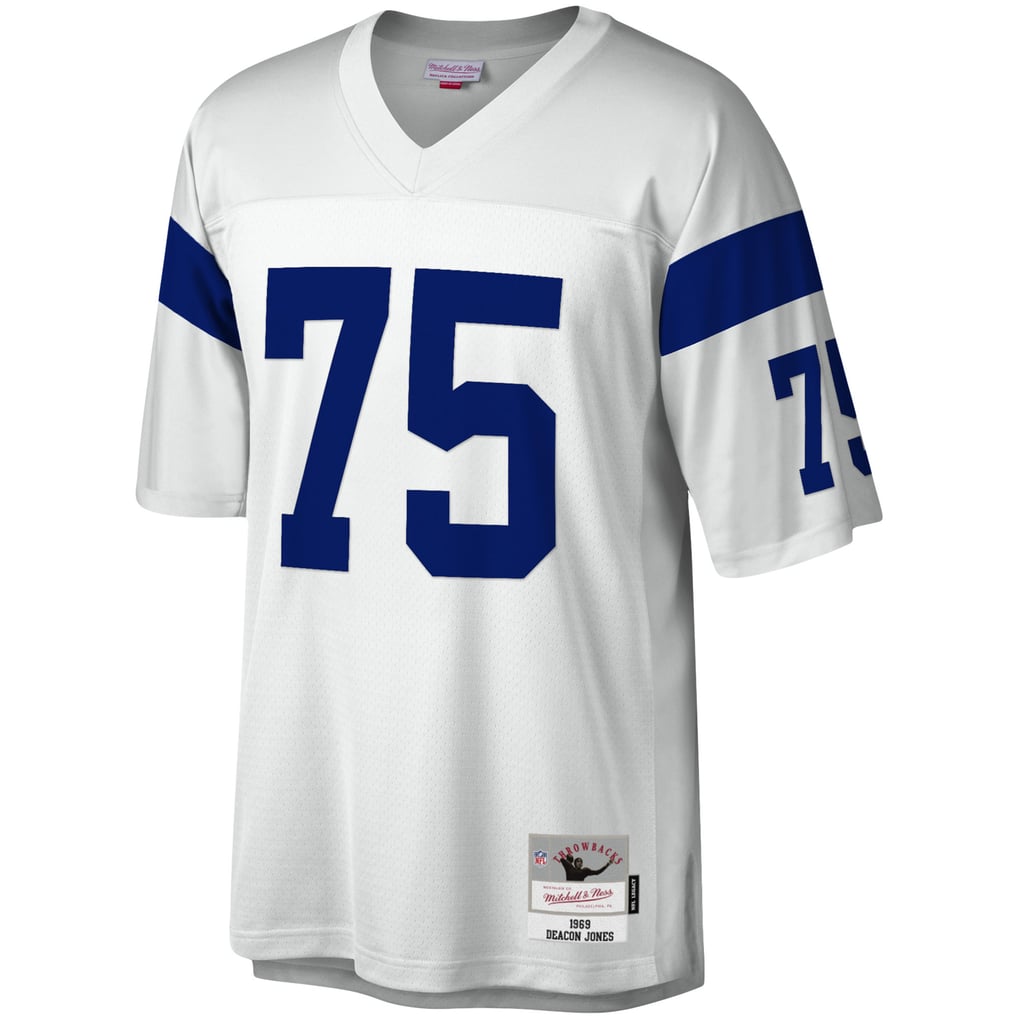 Men's Los Angeles Rams Deacon Jones White Legacy Replica Jersey