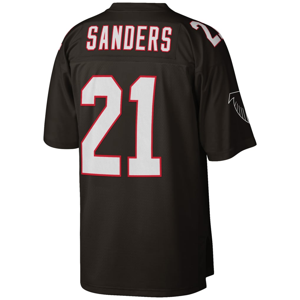 Men's Atlanta Falcons Deion Sanders Black Big & Tall 1992 Retired Player Replica Jersey