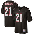 Men's Atlanta Falcons Deion Sanders Black Big & Tall 1992 Retired Player Replica Jersey
