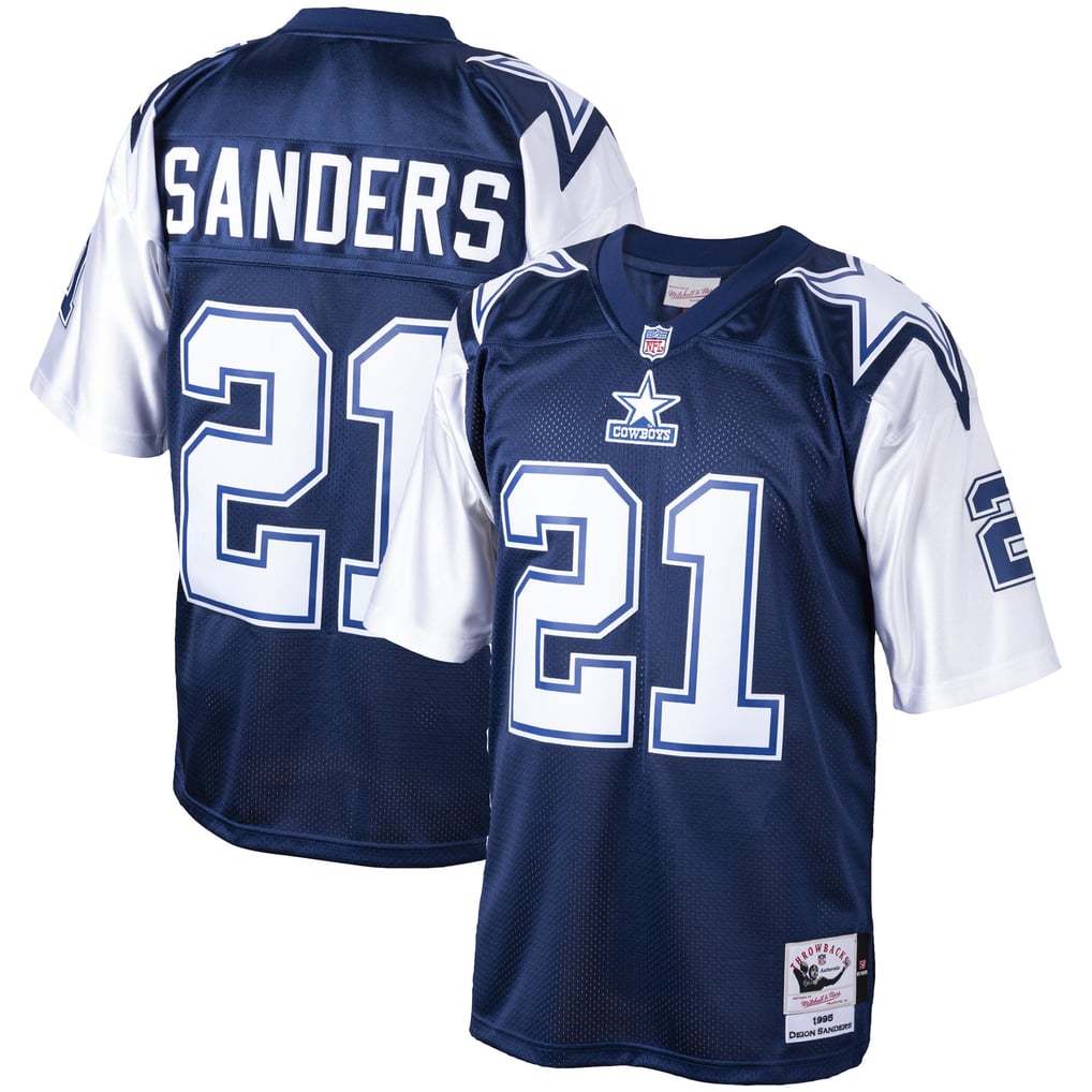 Men's Dallas Cowboys Deion Sanders Navy Big & Tall 1995 Retired Player Replica Jersey