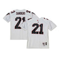 Men's Atlanta Falcons 1991 Deion Sanders White Authentic Throwback Retired Player Jersey
