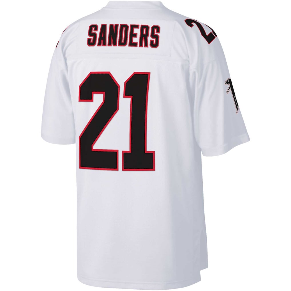 Men's Atlanta Falcons Deion Sanders White Big & Tall 1992 Retired Player Replica Jersey