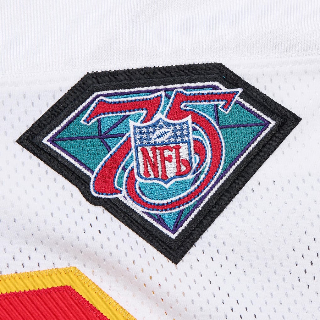 Men's Kansas City Chiefs 1994 Derrick Thomas White Authentic Throwback Retired Player Jersey