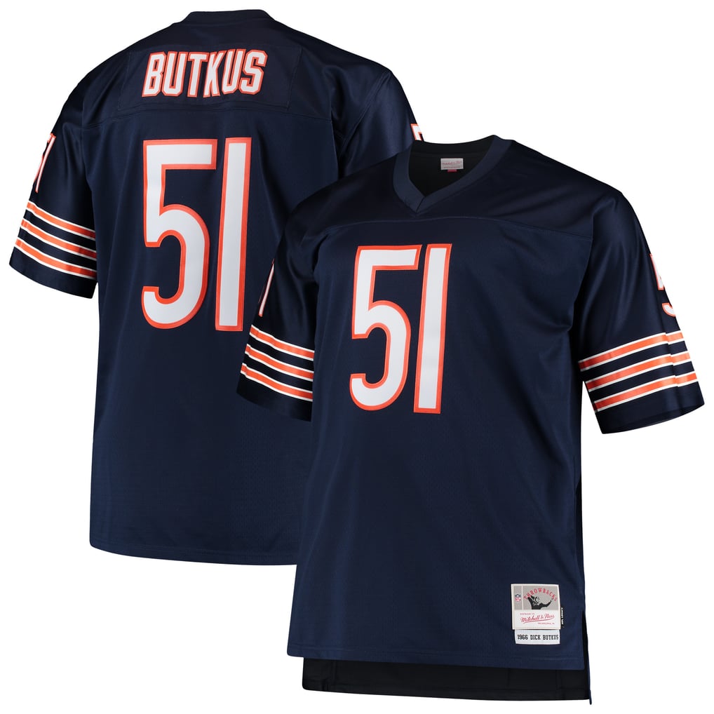 Men's Chicago Bears Dick Butkus Navy Big & Tall 1966 Retired Player Replica Jersey