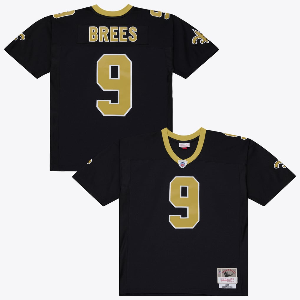 Men's New Orleans Saints Drew Brees Black 2009 Legacy Jersey