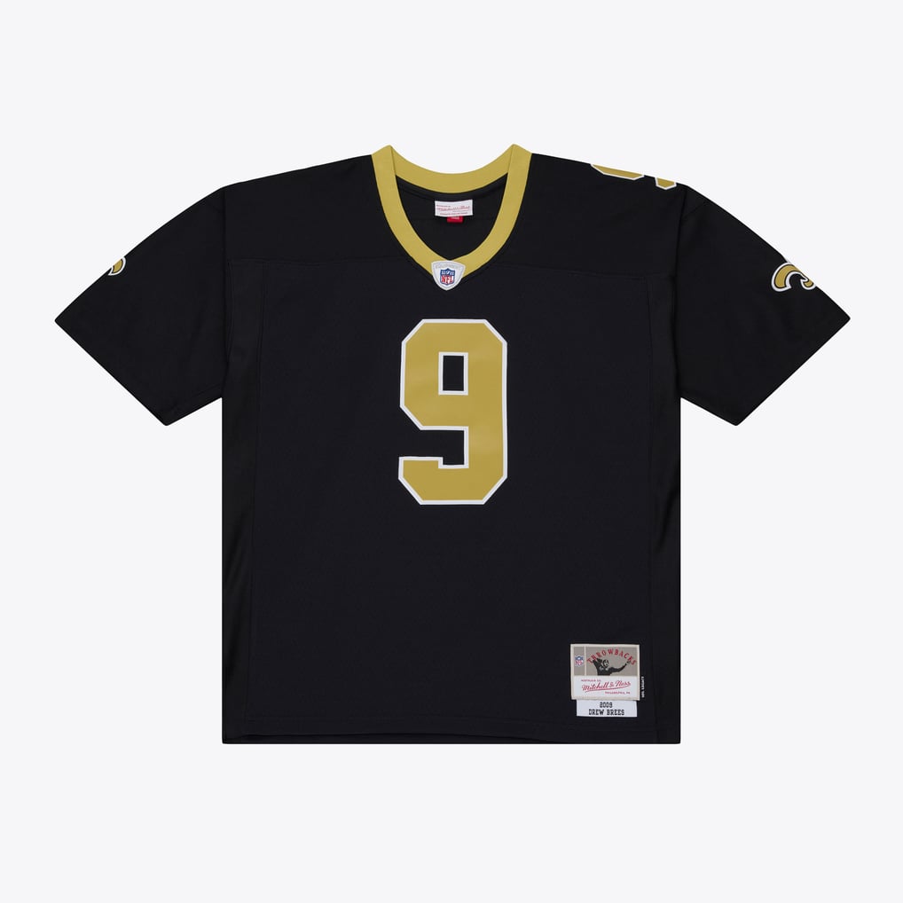 Men's New Orleans Saints Drew Brees Black Big & Tall 2009 Legacy Retired Player Jersey