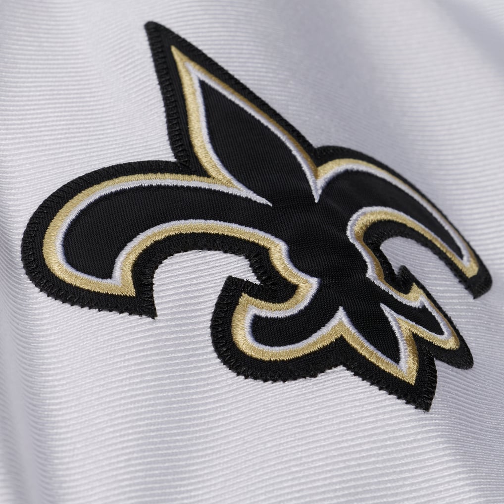 Men's New Orleans Saints Drew Brees White Super Bowl XLIV Authentic Jersey