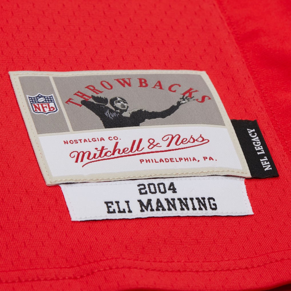 Men's New York Giants Eli Manning Red 2004 Team Legacy Retired Player Big & Tall Jersey