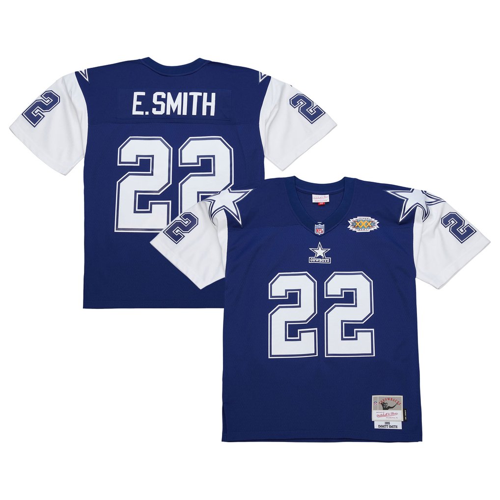 Men's Dallas Cowboys Emmitt Smith Navy 1995 Legacy Replica Jersey