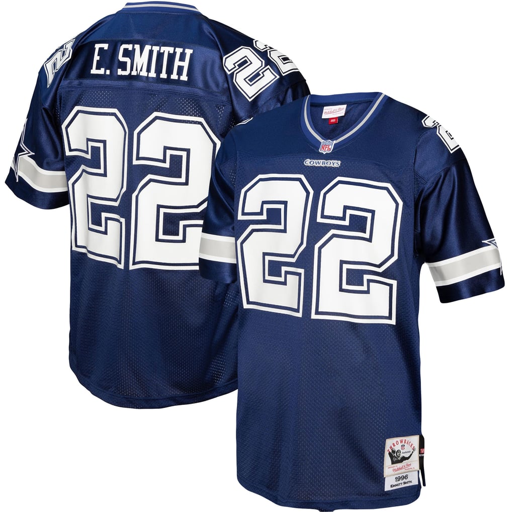 Men's Dallas Cowboys Emmitt Smith Navy Legacy Replica Jersey